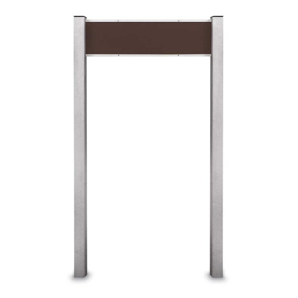 Corkboard, Single Door, Radius Frame, 24x36", Bronze/Cloud